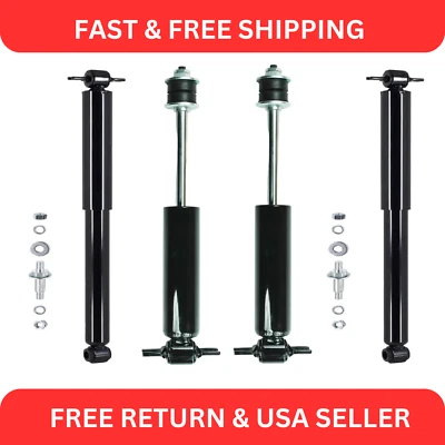 Kit de amortiguadores delanteros traseros para Buick Cadillac Chevy Pontiac 1958-96 tracción trasera 4 piezas Foto 1 de 4