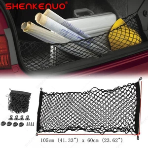 Envelope Style Trunk Cargo Net Storage For Car SUV Rear Universal Bag Hook US Y1 - Picture 1 of 16