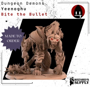 Dungeon Demons 3d printed mini Yeenoghu Savagery Boss D&D Demon miniatures - Picture 1 of 8