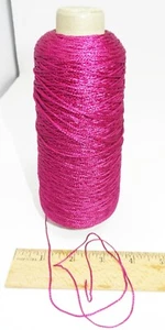 6oz Sunray Knitting Cone Spool Yarn - Shiny Rayon - Cranberry - Bild 1 von 3