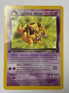 Pokémon TCG Dark Kadabra (Kadabra obscur) Unlimited Team Rocket FRENCH RARE - Picture 1 of 10