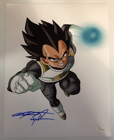 Chris Sabat Signed Autographed 11x14  Photo Dragon Ball Z Vegeta JSA COA 32 Cover
