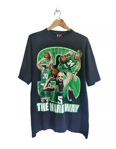 Vintage Boston Celtic "The Hard Way" Player 2007 T-shirt NBA Basketball - Picture 1 of 11