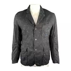 Engineered Garments Blazer Navy Marbled Cotton Kerb Revers Jacket Size Large - Bild 1 von 15