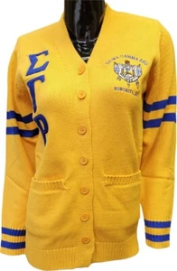 Buffalo Dallas Sigma Gamma Rho Chenille Varsity Cardigan - Picture 1 of 17