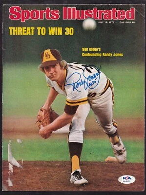 Randy Jones Autographed July 12 1976 Sports Illustrated Cover Only PSA/DNA - Image 1 of 3