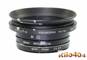 4x Filter 55mm ✯ Rowi ✯ Minolta ✯ Pol Circular ✯ Orange ✯ Gitter ✯ Sky ✯ - Picture 1 of 3