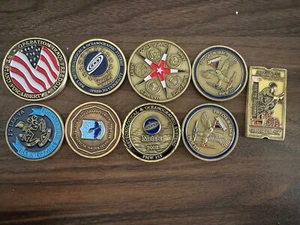 Lot MetOc Navy Meteorological Ocenographic System Challenge Coins Seebees Space - Picture 1 of 6