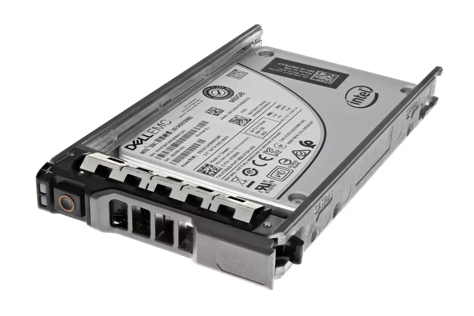Dell 960GB 2.5" SATA 6Gb RI TLC SSD SSDSC2KB960G8R T50K8 + 12th/13th Gen Caddy - Image 1 of 1