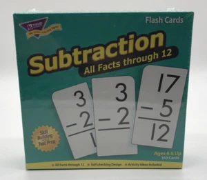 Trend Subtraktion alle Fakten durch 12 Flash-Karten, 169er Set Lehren Neu - Bild 1 von 3