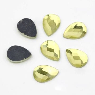 10~25mm Flatback Teardrop Crystal Glass Faceted Cabochons Rhinestones Craft Lot - Image 1 of 2