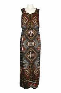 Emma & Michelle Argyle Maxikleid mit Afro-Print - Bild 1 von 1
