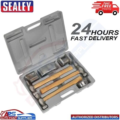 Sealey Panel Body Beating Set CB507 Drop Forged Hickory Shaft Hammer Dolly Pick - Image 1 of 4