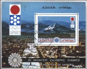 Ajman block255a (complete issue) used 1971 olympic. Winter Game - Picture 1 of 1