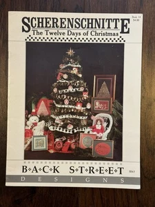 Vintage Scherenschnitte Twelve Days Of Christmas Collection Back Street Book 12 - Picture 1 of 4
