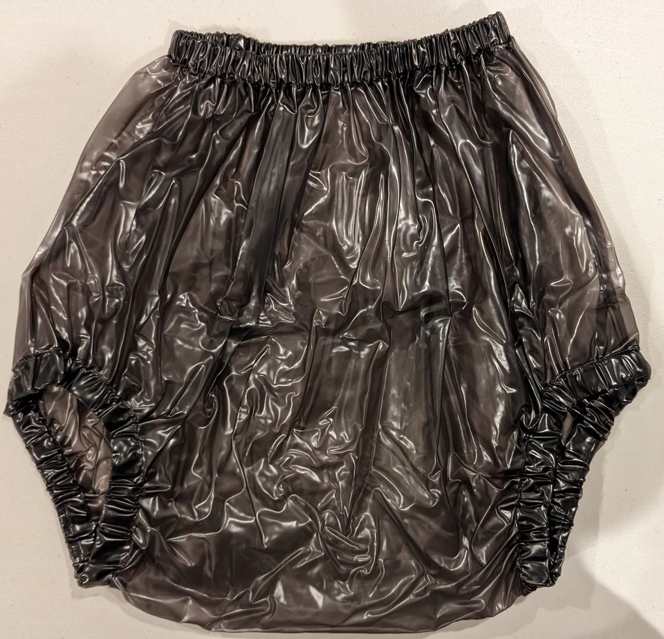 PVC-U-Like - Plástico PVC Pañal Amante Pantalones PA12 [BKT3 - Negro Semi Transparente] Foto 1 de 1