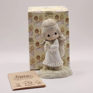 Vintage 1977 Precious Moments "HIS BURDEN IS LIGHT" Indian Girl E-1380G 1 In Box - Picture 1 of 8