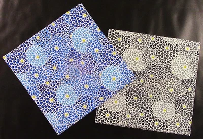 (12) 10" Squares - Zinnias - Quilting, Sewing, Layer Cake - 100% Cotton - 5567 - Image 1 of 2