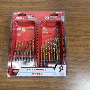 Milwaukee 48-89-4631 SHOCKWAVE RED HELIX Titan Bohrer-Set - 23-teilig - Bild 1 von 9