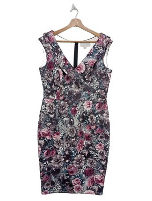 PAPER DOLLS Cocktailkleid Damen Kleid Gr. DE 44 pink-blau-weiß Casual-Look - Bild 1 von 4