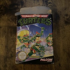 Palcom Teenage Mutant Hero Turtles NES Game Complete with Box and Manual CIB