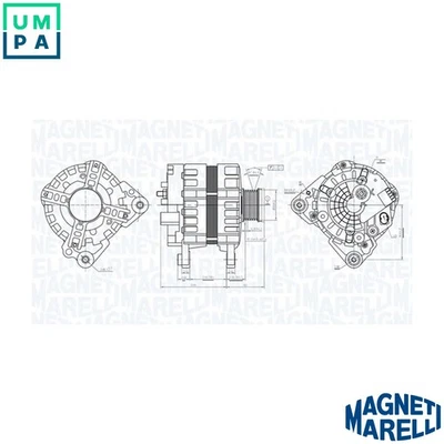 ALTERNATOR 063736232010 FOR SKODA VW SEAT IBIZA/IV/ST/SC Mii CPGA/CHYB 1.0L 4cyl - Image 1 of 4
