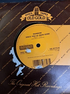 RAINBOW – Since You Been Gone / All Night Long -7" Vinyl - 1979 - Old Gold. NEW - Image 1 of 4