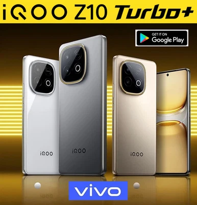 VAT Free! Vivo iQOO Z10 Turbo+ Plus 5G Phone Dimensity9400+ 6.78'' 144Hz 8000mAh - Image 1 of 4
