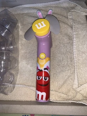 VENTILADOR ROJO M&M 8 PULGADAS púrpura/amarillo que funciona muy bien Foto 1 de 4