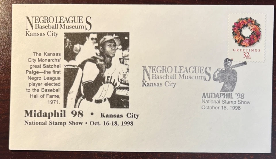 Negro League Baseball Museum, Midaphil '98, Satchel Paige, 10/18/1998 - Image 1 of 1