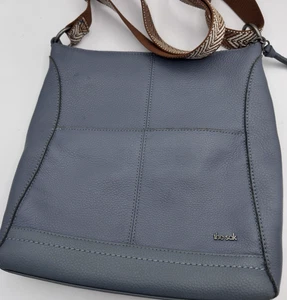 Tracolla The Sak in pelle Lucia grigio/blu con tracolla per chitarra - Foto 1 di 14