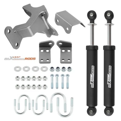 Dual Steering Stabilizer for Jeep Wrangler JK JKU 2007-2018 Powder-coated - Image 1 of 4
