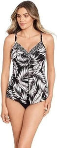 Miraclesuit 2-teiliger Oasis Love Knot Tankini Damengröße 10 neu tropisch - Bild 1 von 5