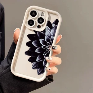 For iPhone 16 Pro Max 15 14 13 12 11 Phone Cover Dark Flowers Personalized Case - Picture 1 of 10