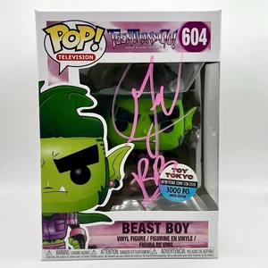 Funko POP! Teen Titans Go! Giocattolo Beast Boy metallizzato 3K Tokyo firmato Greg Cipes - Foto 1 di 6