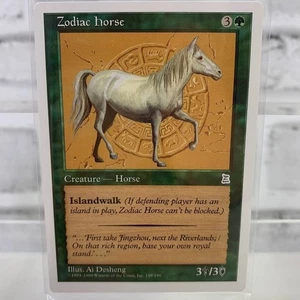 1999 Magic The Gathering: Portal Three Kingdoms Zodiac Horse 159/180 - Picture 1 of 2