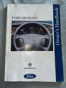 Genuine Ford Mondeo Mk1 Handbook Owners Manual 1993-1996 (D401) - Picture 1 of 1