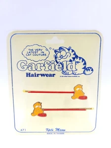 Garfield The Cat Hairwear Hair Bobbypins Vintage 1978 - Picture 1 of 3