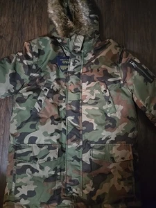 Boys Xl 18 20 Nwt Ralph Lauren Polo Coat Camoflauge - Picture 1 of 3
