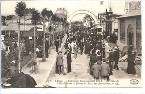 CP 69 RHÔNE - Lyon - Exposition Internationale 1914 - Avenue Horticulture - Foto 1 di 1