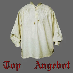 Mittelalterhemd, in 6 FARBEN, XXXS - XXXXL, Mittelalter Hemd Piratenhemd, Gewand - Bild 1 von 9