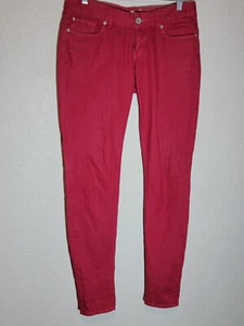 express jeans womens size 4 zelda slim legging ultra low rise stretch pink - Picture 1 of 12