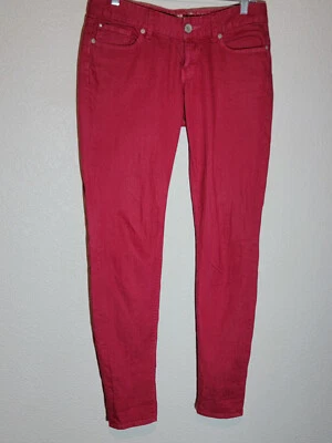 express jeans womens size 4 zelda slim legging ultra low rise stretch pink - Image 1 of 4