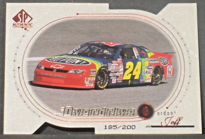 Jeff Gordon 1999 SP Authentic Overdrive Parallel #51 (185/200) Upper Deck - Image 1 of 2
