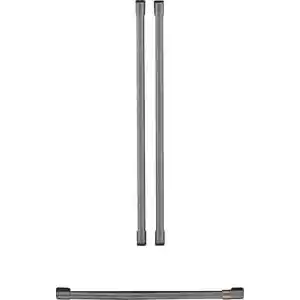 GE cafe Handle Kit for Café CWE23SP3MD1 CWE23SP4MW2 - Brushed Black CXMA3H3PNBT - Picture 1 of 3