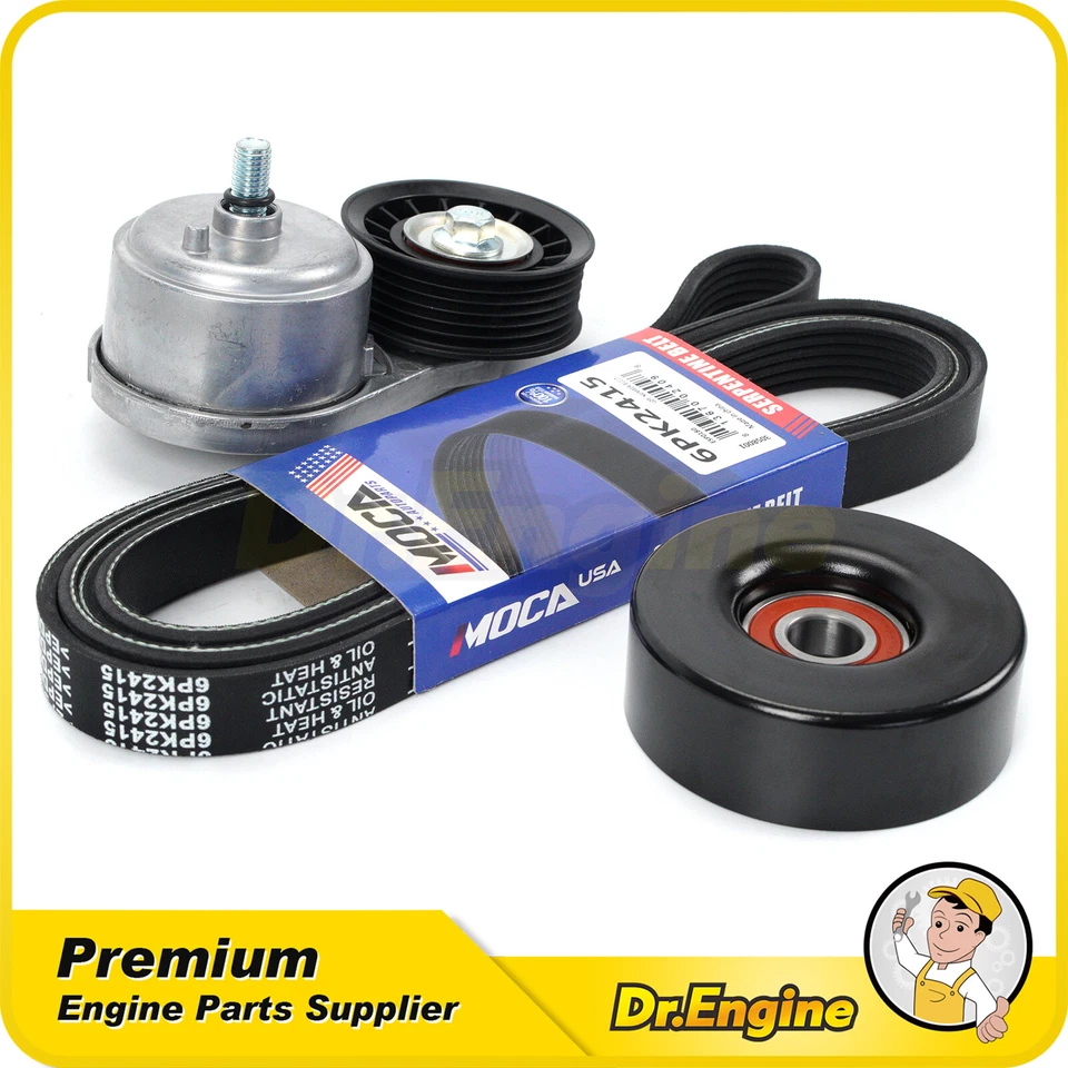 Kit de componentes de correa serpentina para 96-02 Chevrolet Express 1500 GMC Savana 2500 Foto 1 de 4