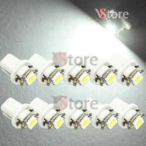 10 LED T5 B8.5D SMD BIANCO Per Quadro Strumenti Cruscotto Lampade Lampadine Luci - Picture 1 of 1