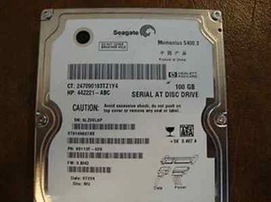 Seagate ST9100827AS 9S113F-020 FW:3.BHD WU 100gb Sata 2.5" Hard Drive - Picture 1 of 1