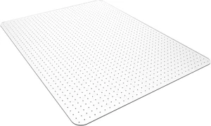 Office Chair Mat for Low Pile Carpets, 46" X 60", Clear, Rectangle - Picture 1 of 9