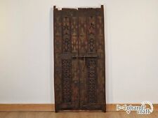 Vintage Moroccan Double Panel 58''x27" CRAVED WOODEN DOOR, Unique Berber Design